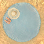 Πετσέτα Παραλίας Στρογγυλή Charisma Stonewashed 150 Blue