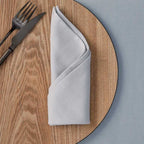 Σετ 2τμχ Πετσέτες Φαγητού Ηauz 33X33 Silver