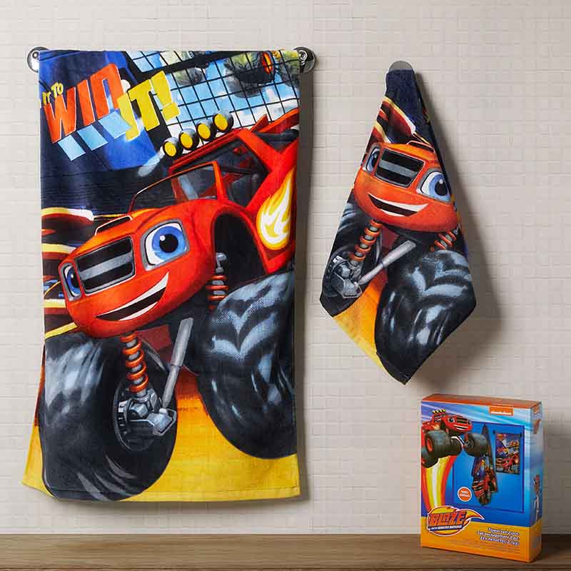 Παιδικές Πετσέτες Σετ 2τμχ Nickelodeon 50X90+65X135 Blaze (Boys)