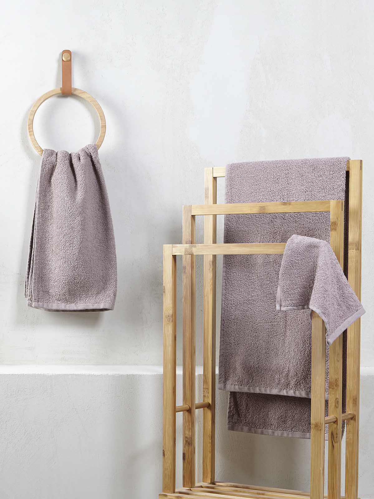 Σετ Πετσέτες Μπάνιου 3τμχ 440gsm 30X30+50X90+65X130 Mashmallow