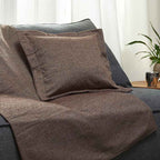 Διακοσμητική Μαξιλαροθήκη Αιγαίον Chenille 45X45 Walnut