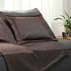 Διακοσμητική Μαξιλαροθήκη Αιγαίον Chenille 45X45 Chocolate & Dore