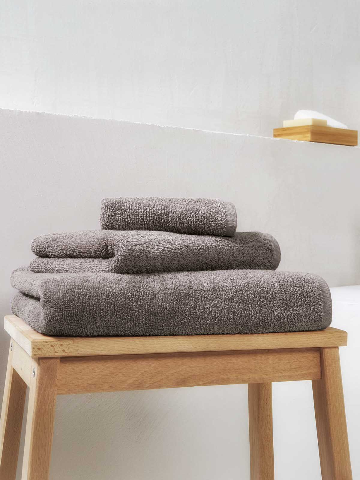 Σετ Πετσέτες Μπάνιου 3τμχ 440gsm 30X30+50X90+65X130 Pebble