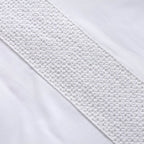 Σετ 2τμχ Μαξιλαροθήκες Oxford Hauz Vegan Silk 52X92 White