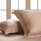 Σετ 2τμχ Μαξιλαροθήκες Oxford Hauz Vegan Silk 52X92 Dusty Pink