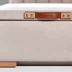 Κρεβάτι με Κεφαλάρι και Αποθηκευτικό Χώρο Hauz Hesperia Cotton Bar Pink 160X200