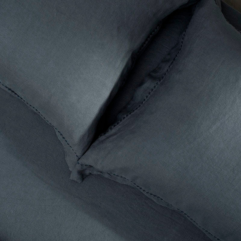 Σετ Διπλά Σεντόνια Hauz Limited Edition Linen 160X200+40 Cement