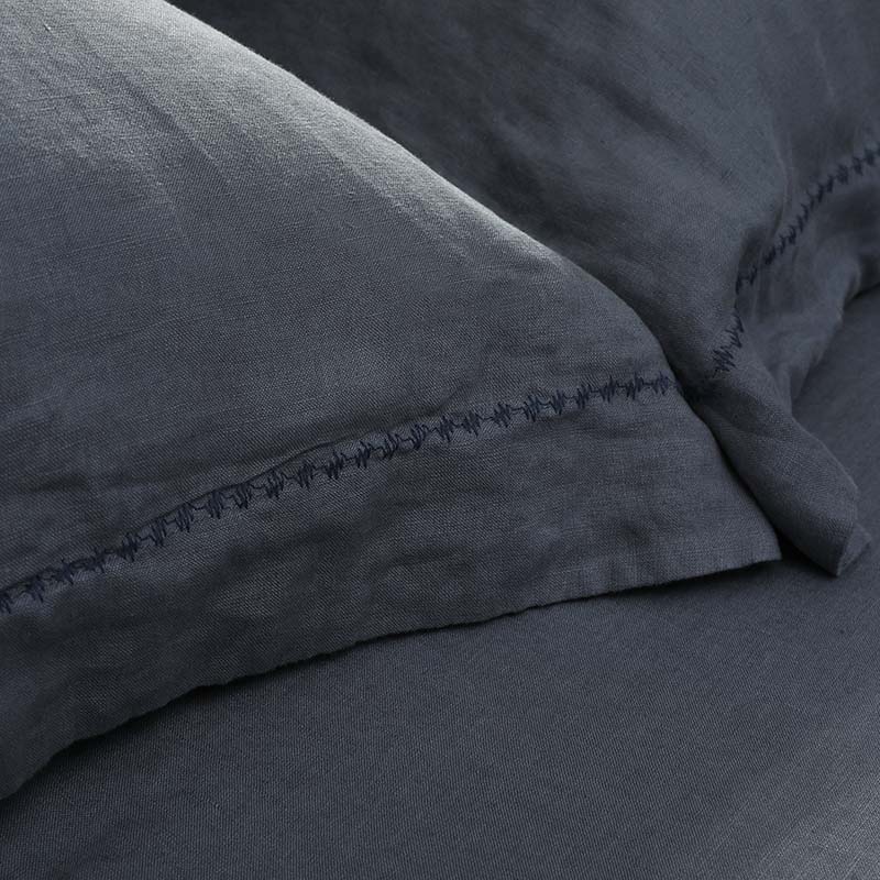 Σετ Διπλά Σεντόνια Hauz Limited Edition Linen 160X200+40 Cement