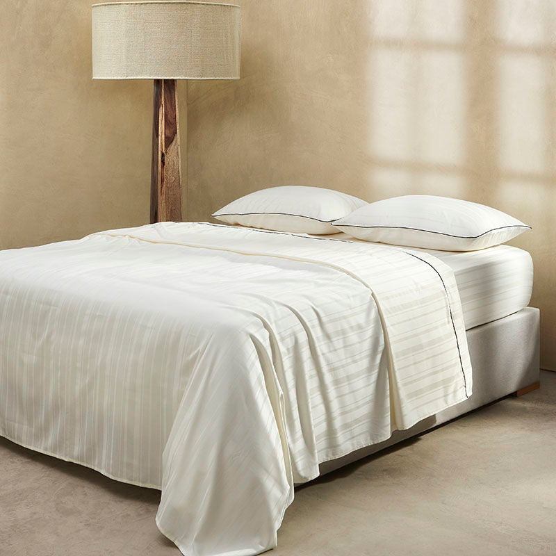 Σετ Σεντόνια Hauz Limited Edition Stripe 160X200+40 Pearl