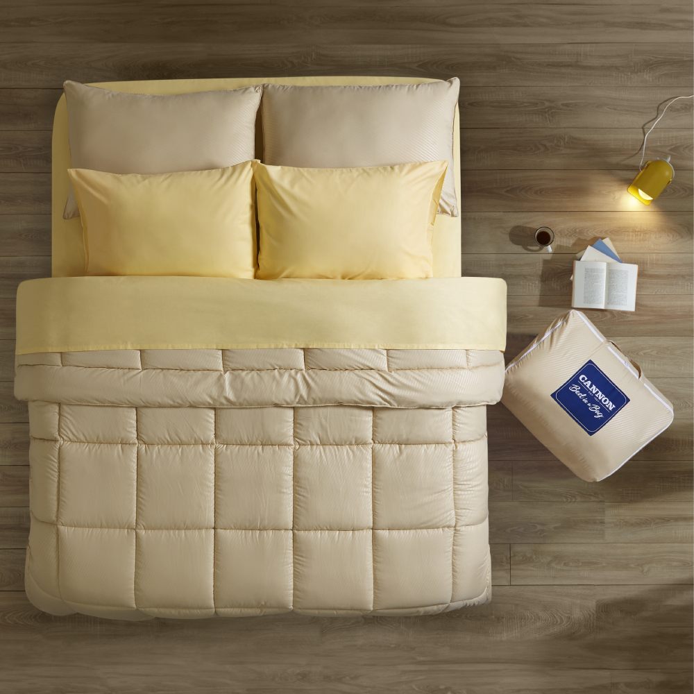 Bed in a Bag Μονό Σετ 8τμχ Cannon 100X200+30 Yellow