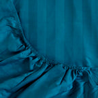 Σετ Σεντόνια Αιγαίον Jacquard Sateen 180X200+40 Ocean