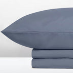 Σετ Σεντόνια με Λάστιχο Cannon Stonewashed 100X200+35 Blue