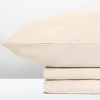 Σετ Σεντόνια με Λάστιχο Cannon Stonewashed 160X200+35 Cream