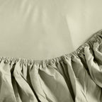 Σετ Σεντόνια με Λάστιχο Cannon Stonewashed 160X200+35 Sage Green