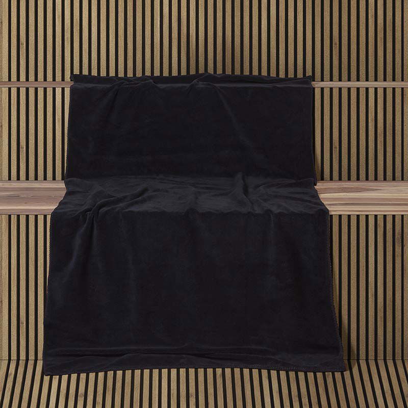 Πετσέτα Γυμναστηρίου Αιγαίον Gym & Spa 90X180 Black