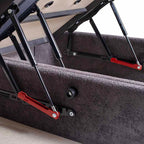 Κρεβάτι με Αποθηκευτικό Χώρο Waverly Bed Set Stripe 100X200 Dark Grey