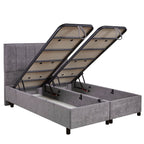 Κρεβάτι με Αποθηκευτικό Χώρο Waverly Bed Set Stripe 160X200 Light Grey