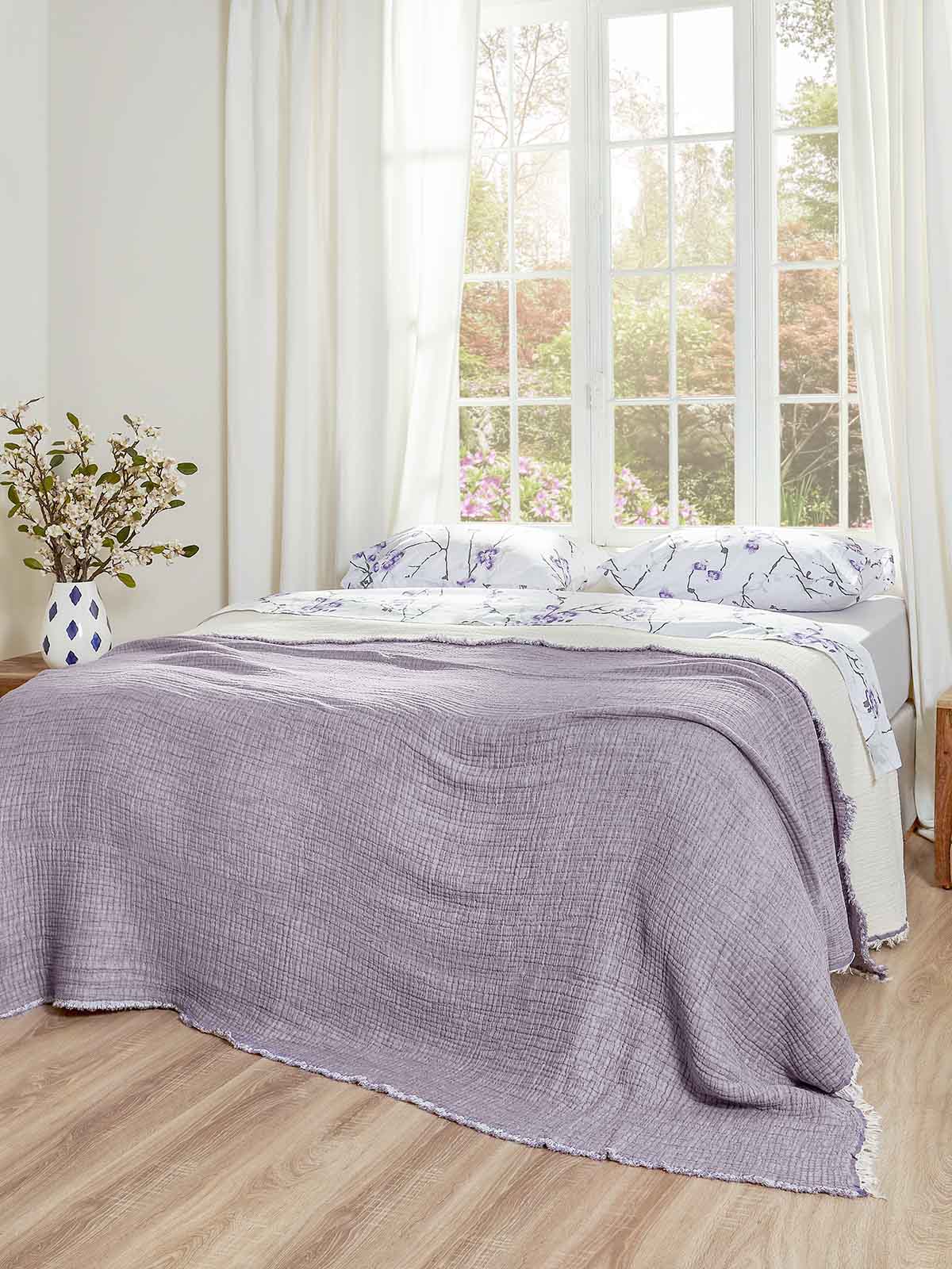 Κουβερλί Αιγαίον Super Soft Layered 250X240 Violet