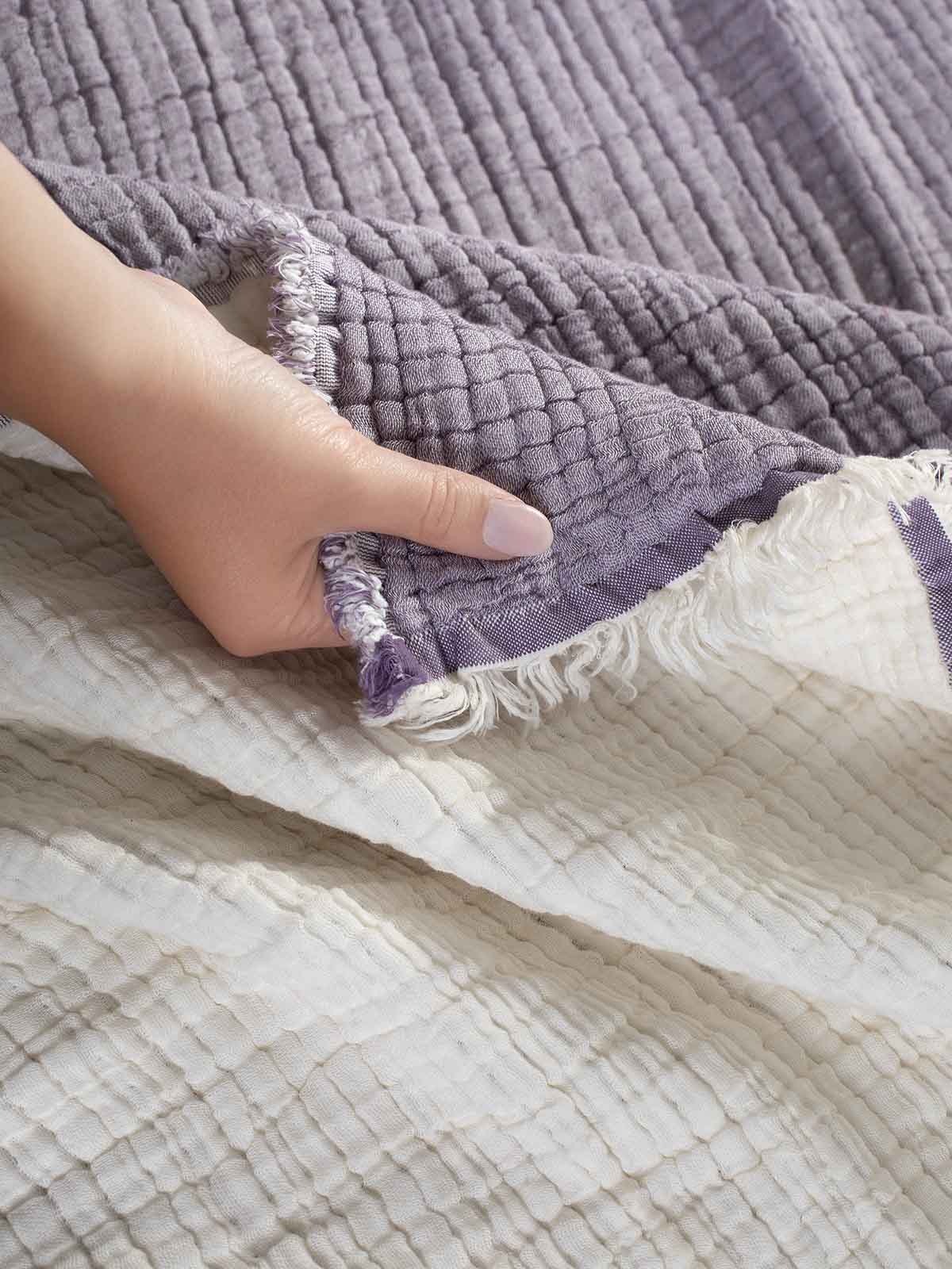 Κουβερλί Αιγαίον Super Soft Layered 250X240 Violet