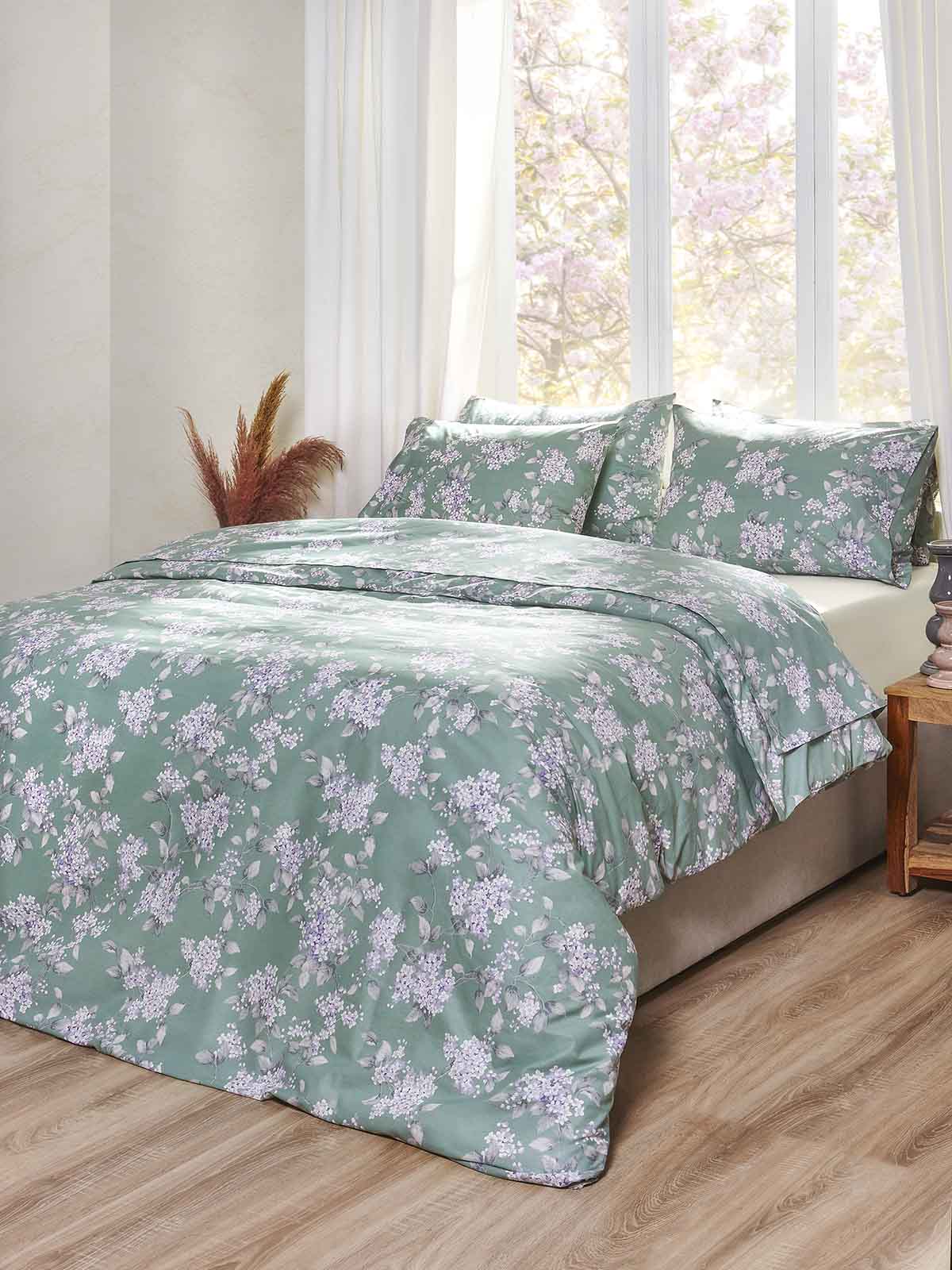 Σετ Σεντόνια Πειραϊκή Πατραϊκή Ωμέγα 160X200+35 Serenelle Green