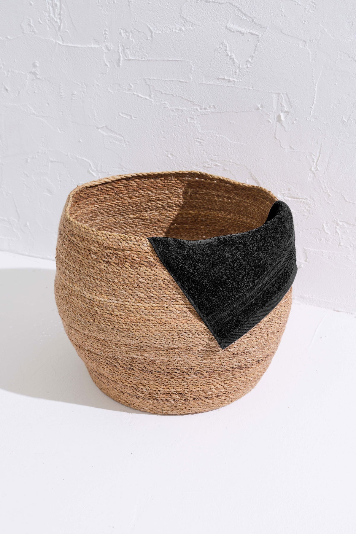 Σετ 8 πετσέτες επισκεπτών Homelovers Organic 30X30 Veniche Charcoal Grey