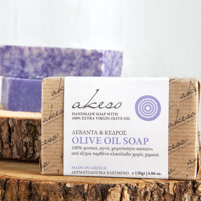 Φυσικό Σαπούνι Χειροποίητο Akeso 120gr ONE SIZE Lavander