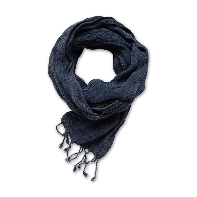 Φουλάρι με Κρόσσια Charisma 55X200 / Denim