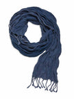 Φουλάρι με Κρόσσια Charisma 55X200 Denim