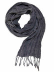 Φουλάρι με Κρόσσια Charisma 55X200 Anthracite