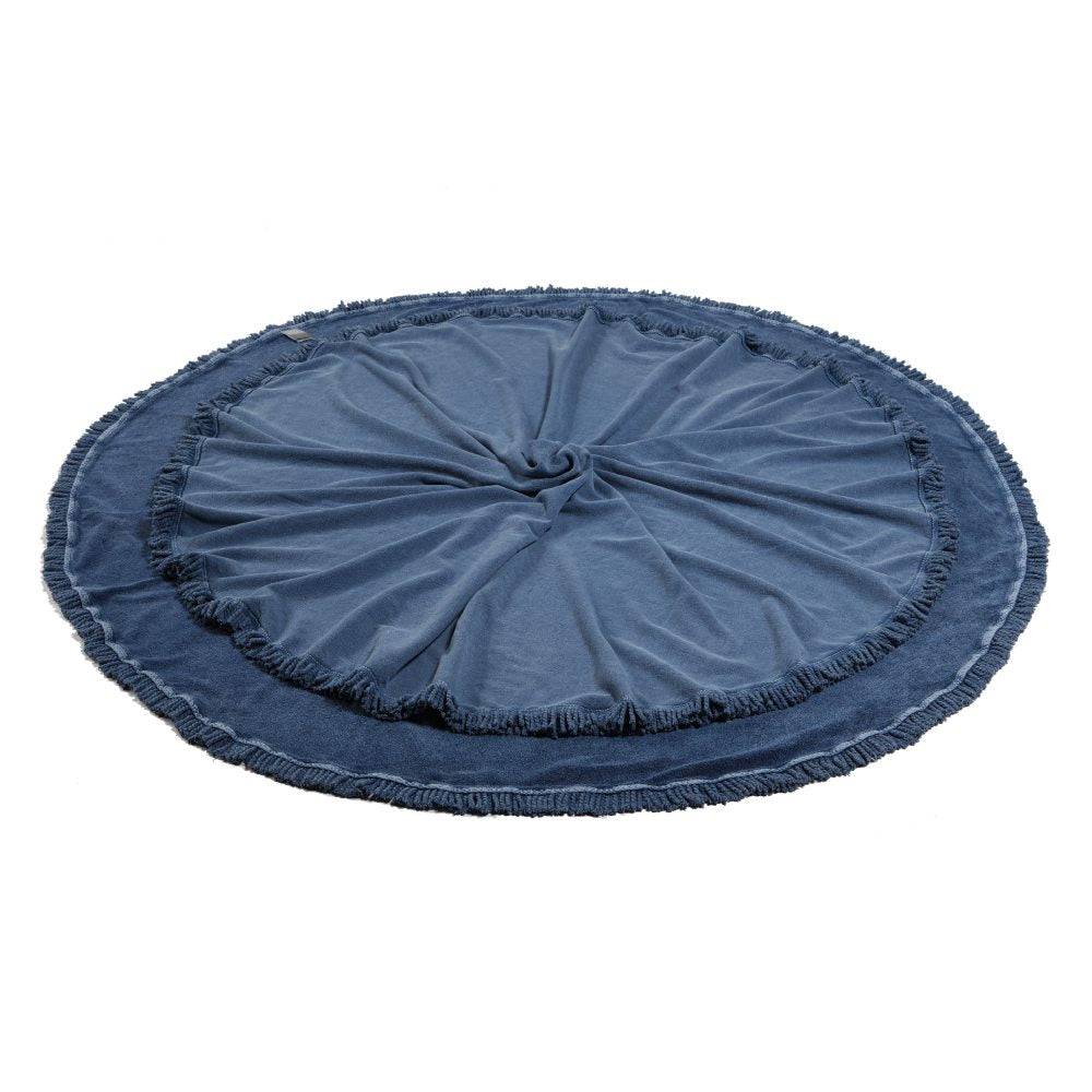 Πετσέτα Παραλίας Στρογγυλή Charisma Stonewashed 150 / Denim