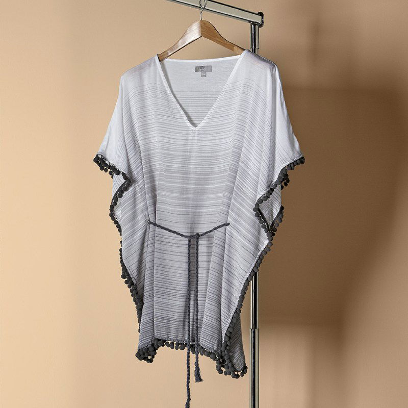 Καφτάνι Charisma με pom-pom L-XL / Gray