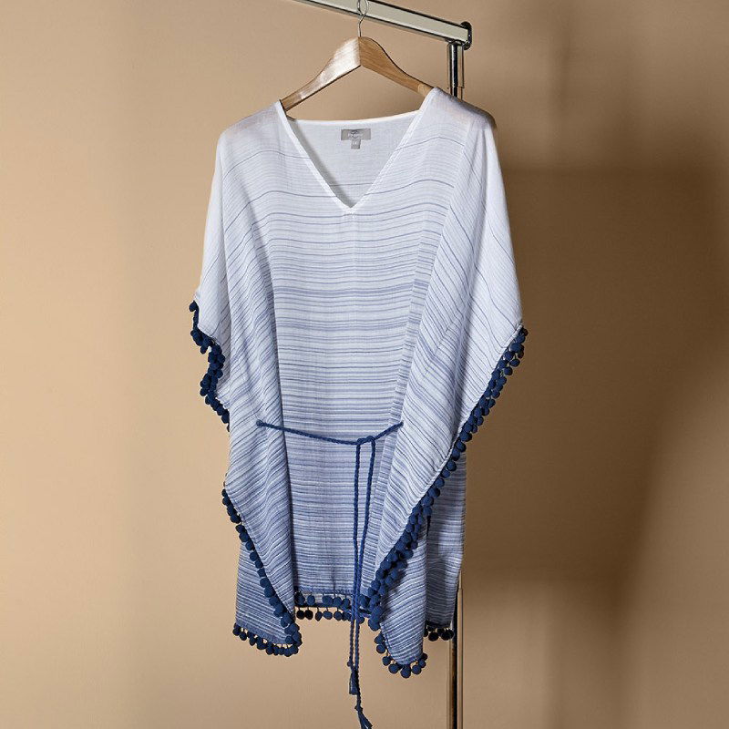 Καφτάνι Charisma με pom-pom L-XL / Denim