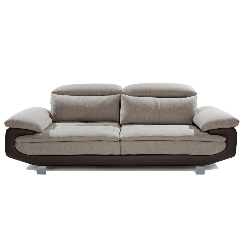 Τριθέσιος Καναπές F&T Italia Glamour 235X105X86/100H / beige