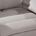 Τριθέσιος Καναπές F&T Italia Glamour 235X105X86 100H beige