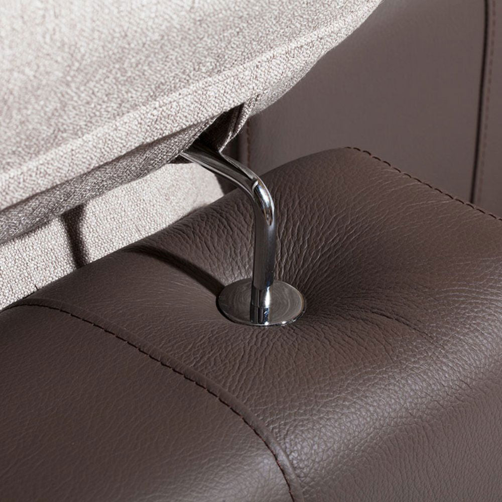 Τριθέσιος Καναπές F&T Italia Glamour 235X105X86 100H beige