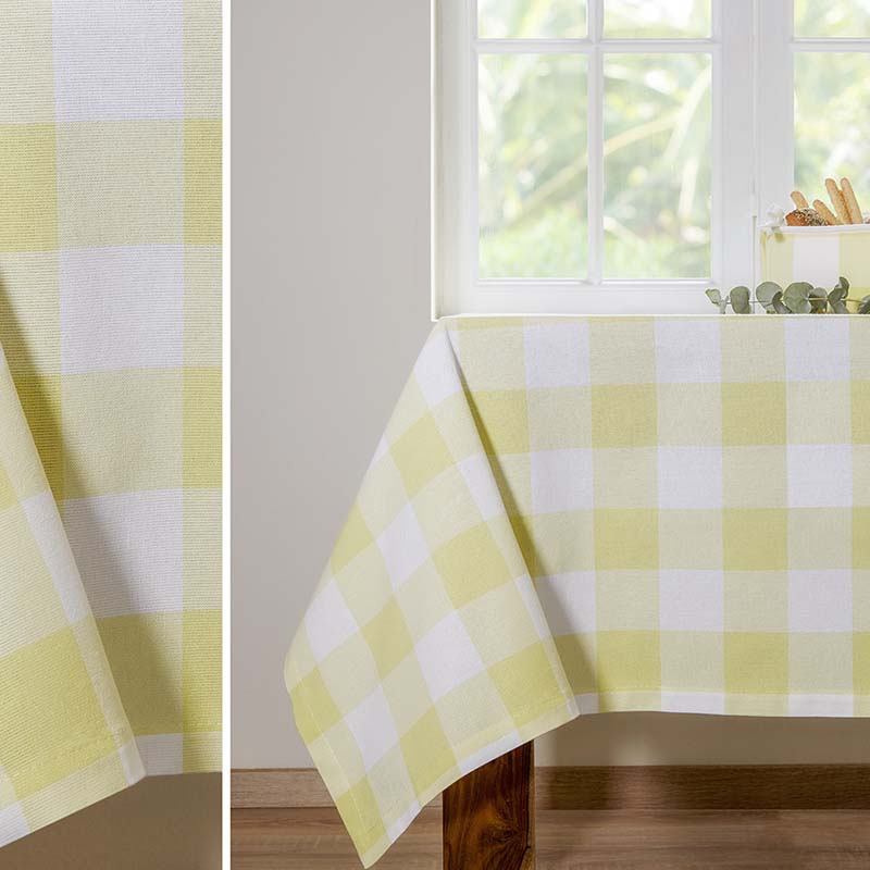 Τραπεζομάντηλο Hauz Καρό 140X180 / Lemon