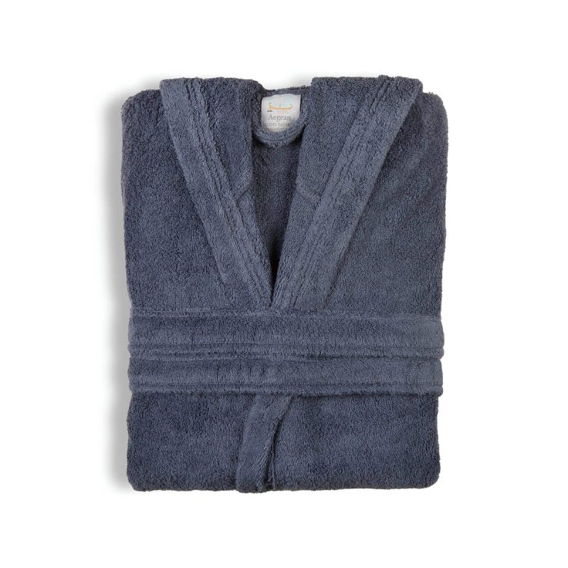 Μπουρνούζι Αιγαίον Νua Cotton 320gsm SMALL / Blue