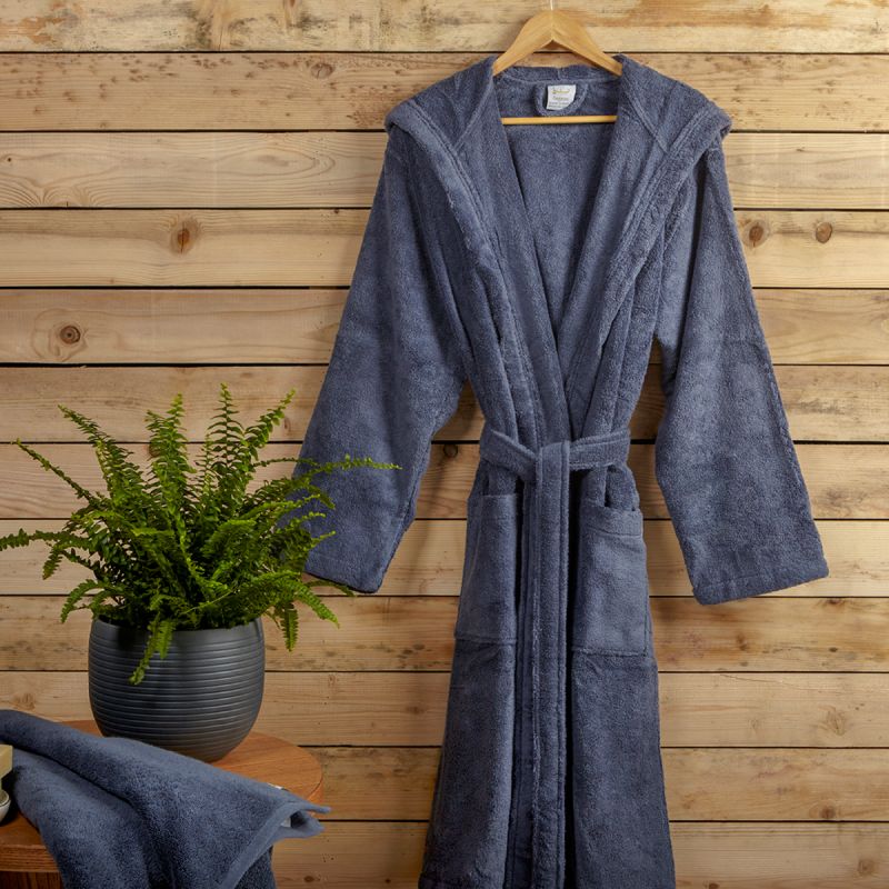Μπουρνούζι Αιγαίον Νua Cotton 320gsm SMALL / Blue