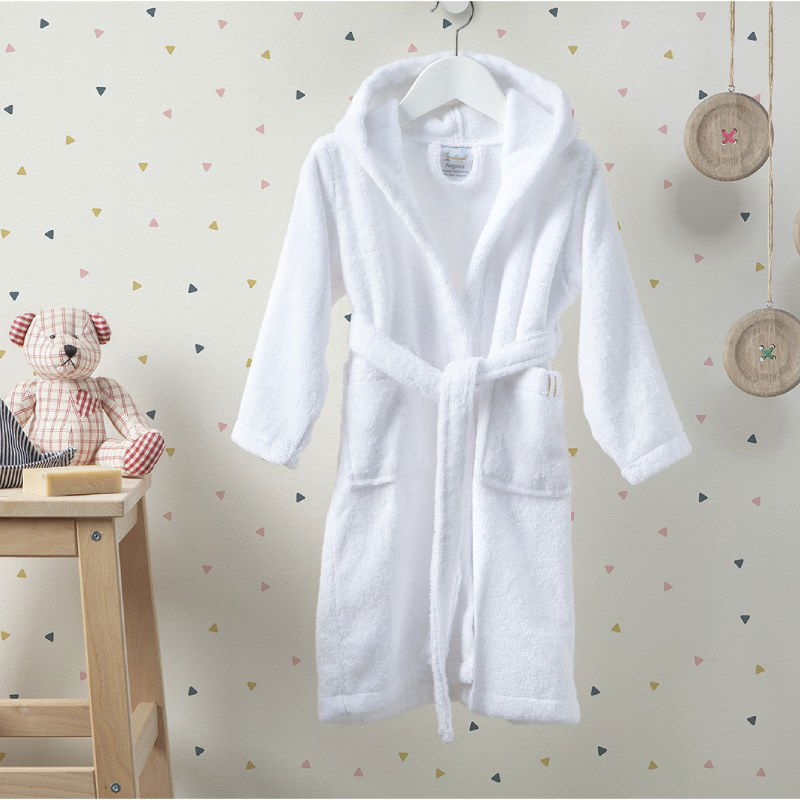 Μπουρνούζι Παιδικό Αιγαίον Nua Cotton 3 / White