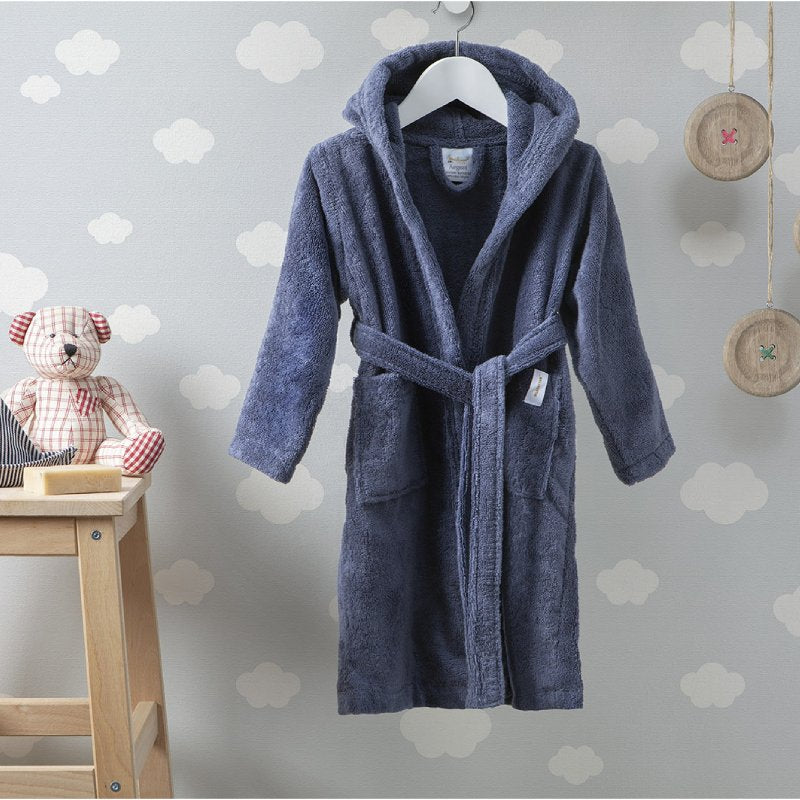 Μπουρνούζι Παιδικό Αιγαίον Nua Cotton 3 / Shadow blue