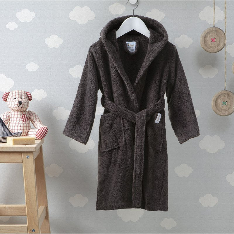 Μπουρνούζι Παιδικό Αιγαίον Nua Cotton 3 / Licorice