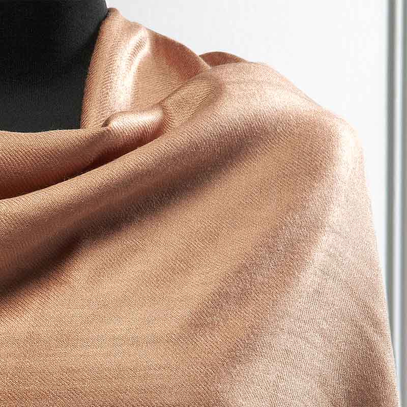 Πασμίνα Μονόχρωμη Αιγαίον ASS / Light Brown