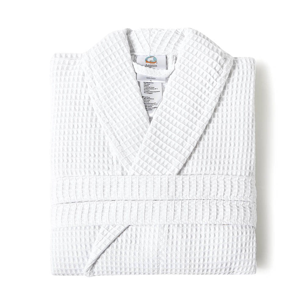 Μπουρνούζι Aegean Pique 240gsm Λευκό XL White