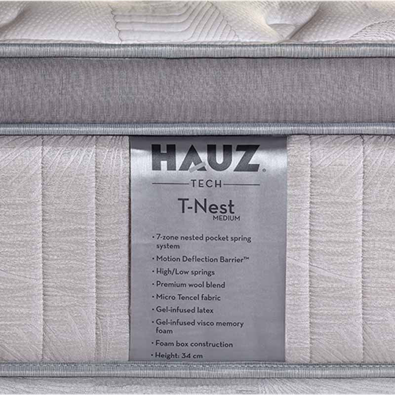 Στρώμα Ανατομικό Hauz T-Nest 200X200 / Medium