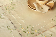 Σετ Τραπεζομάντηλο & 8 Πετσέτες φαγητού Αιγαίον με Κέντημα 180X230 Chamomili