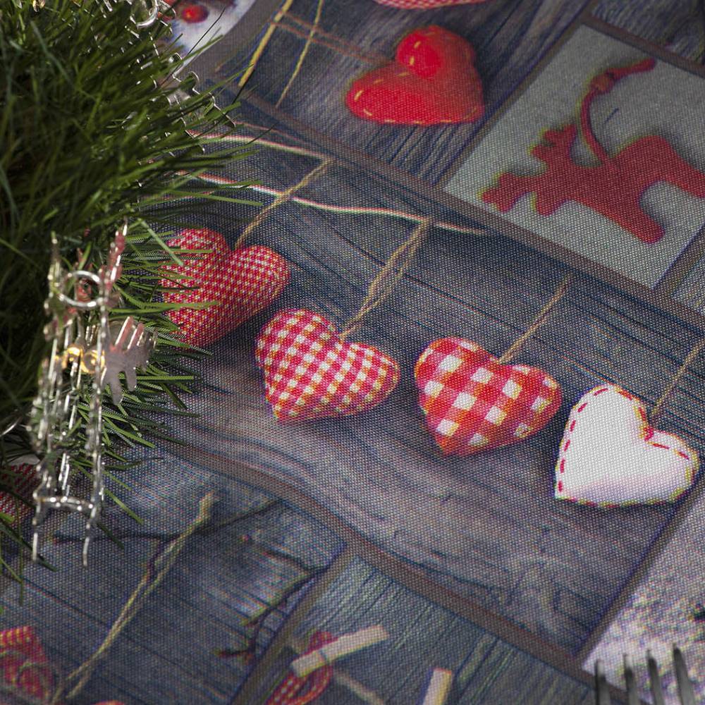 Τραπεζοκαρέ χριστουγεννιάτικο Luxury Home 90X90 / Christmas