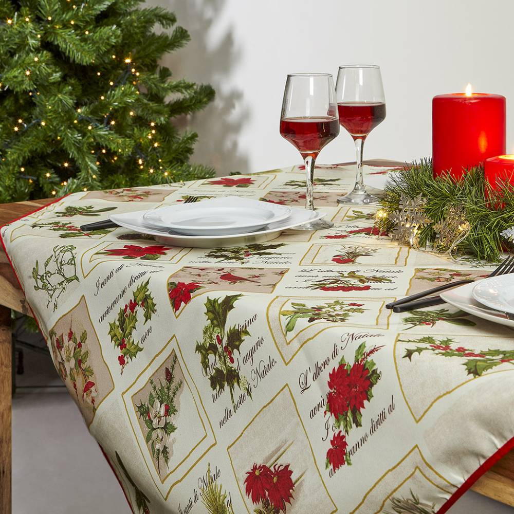 Χριστουγεννιάτικο Τραπεζομάντηλο Luxury Home 140X140 Assorted