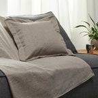 Διακοσμητική Μαξιλαροθήκη Αιγαίον Chenille 45X45 Oat