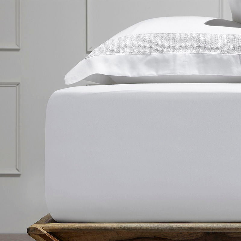 Κατωσέντονο με Λάστιχο Hauz Vegan Silk 180X200+40 White