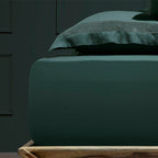 Κατωσέντονο με Λάστιχο Hauz Vegan Silk 200X200+40 Green